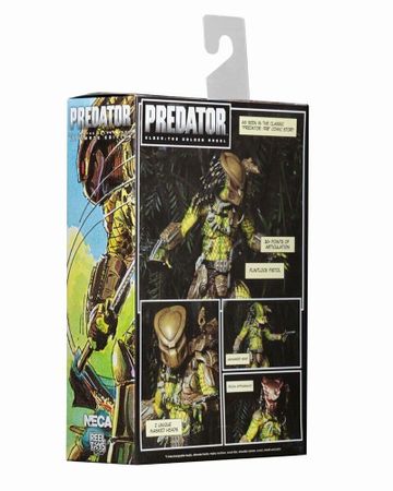 NECA  Figure Predator Elder Predator Gold Kenner Leader Clan Chief Action Figure Model Toy Doll Gift 20cm