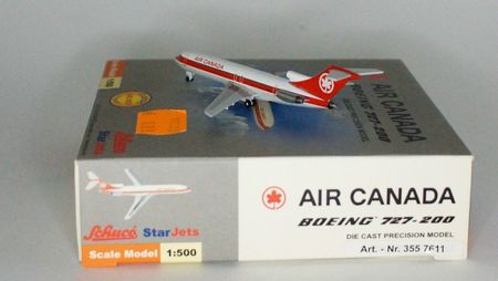 1:500  Air Canada C-GAAQ  Boeing 727-233  aircraft model aircraft