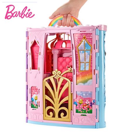 Original Barbie Seriesand Shine Girls Boneca Brinquedos Beautiful Princess Castle Dream Toys for Children Dolls Furniture Gifts