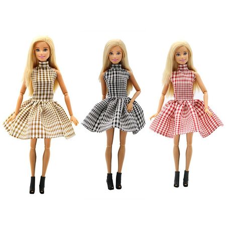Barbie Accessories Dress Toy Fashion Clothes Collection Lattice Skirt Party Skirt For 28cm Barbie Doll Brinquedo Birthday Gifts