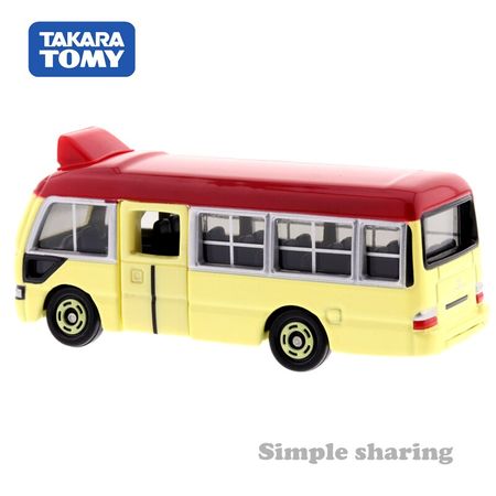 Takara Tomy Tomica Toyota Coaster Minibus Red Miniature Car Hot Pop Kids Toys Motor Vehicle Diecast Metal Model