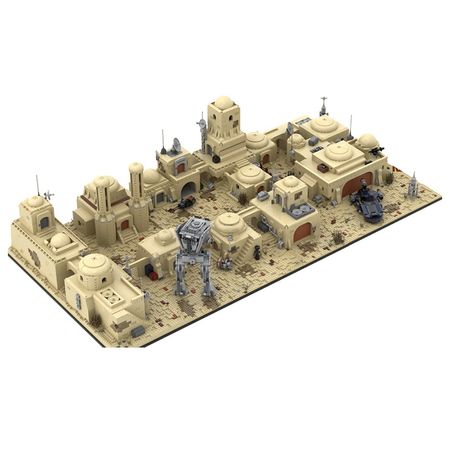 Star Space War Tatooine Mos Eisley Cantina MOC-53045  Compatible Desert Warfare Building Blocks Bricks Toys For Children Gifts