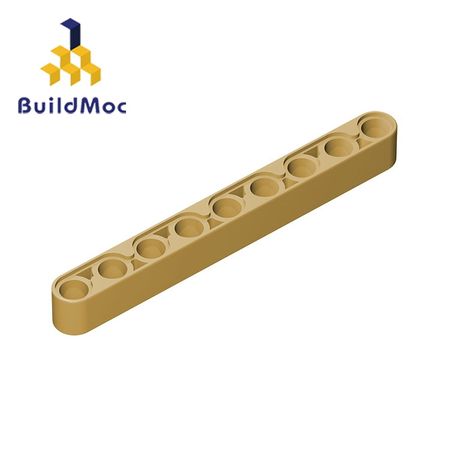 BuildMOC 64289 40490 Technic Liftarm 1 x 9 Thick For Building Blocks Parts DIY LOGO Educational Tech Parts Toys