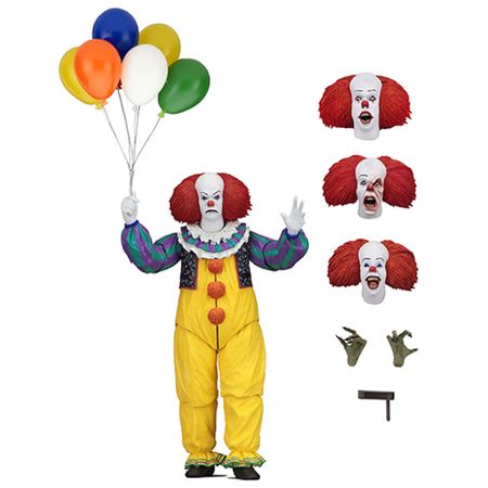 NECA IT Pennywise 1990 Stephen King's It Clown Model Collection For Halloween Decoration Gift Action Figure Toys