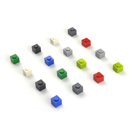 200pcs 1*1 DIY Bulk Building Blocks Compatible with lego Thick bricks multiple color Educational Creative Toys for Children