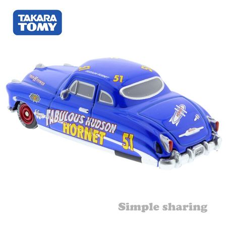 Takara Tomy Tomica Disney Cars C-8 Dock Hudson Fabulous Type Hot Pop Kids Toys Motor Vehicle Diecast Metal Model