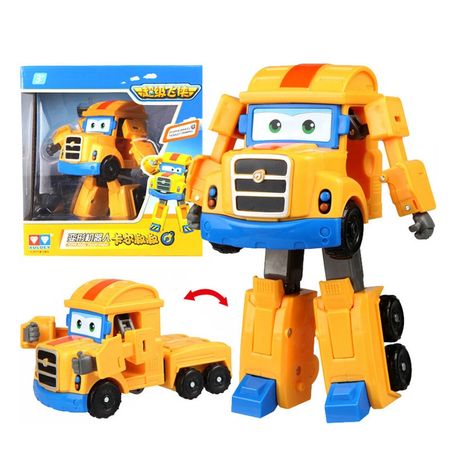 AULDEY Super Wing  Poppa 15cm ABS Super Deformable Aircraft Robot Wing Deformable Toy Best Gift for Children