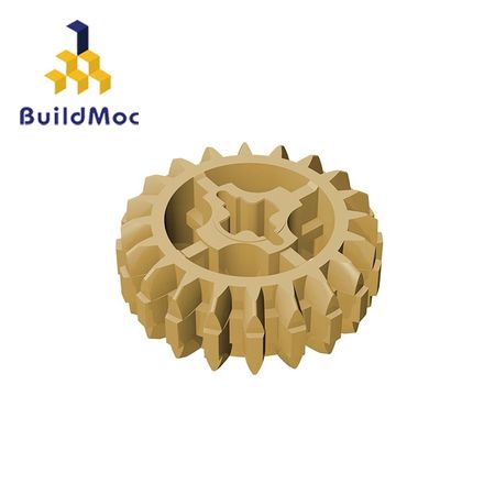 BuildMOC 18575 tooth clutch gear brick Technic Changeover Catch For Building Blocks Parts DIY Educational Creative gift Toy