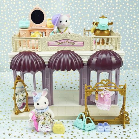 1:12 Forest Hut Exquisite Dressing Room ABS1/12 Simulation Forest Animal New Bunny Cat Child Play House Birthday Gift