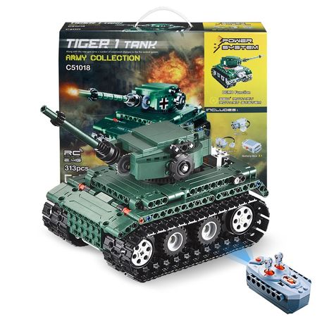 Cada Military Series Tiger 1 Tanks RC Building Blocks Compatible Technic WW2 World German Army Bricks Educational Toys For Boys