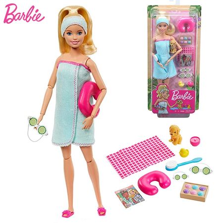 Original Barbie Gymnastics Yoga Sports Doll Barbie All Joints Move Doll Educational Toy Girl Christmas Birthday Toys Gift DHL81