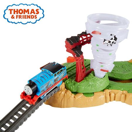 Original Thomas & Friends Track Master Twisting Tornado Set Kid Toys Building Train Track Indoor Funny Children Education Toy