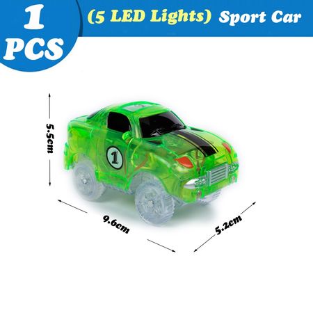 Track 240PCS/Set Glowing Race Tracks Set Flexible Racing track Bridge Car Toy Creative Toys Gifts For Children