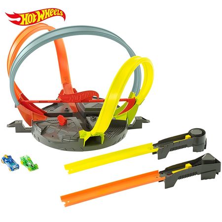 Hot Wheels Double Impact Track Car Toy Set Hotwheels Boy Toys Double Athletic Track FDF26 Kid Birthday Christmas Gift