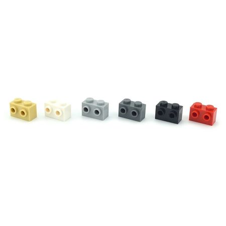 30-60-110pcs MOC Compatible Assembles Particles 11211 1x1 1x2 1x4 For Building Blocks DIY LOGO Educational High-Tech Spare Toys