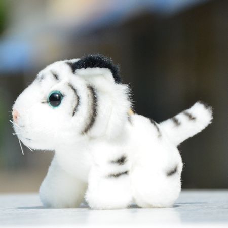 12cm Real Life  Sitting Tiger Plush Toys for Children Kids Cute Stuffed Animal Doll Kids Baby Gift Home Decor Christmas Gift