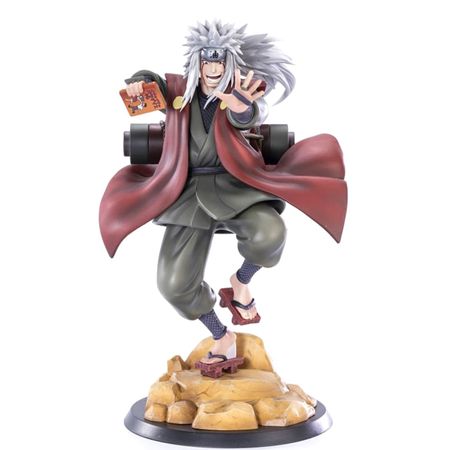 19CM Naruto Shippuden Anime Figrue  Jiraiya Gama Sennin Statue PVC Action Figures Model Collection Toy for Anime Lover Figurine