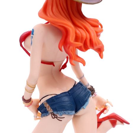 Anime ONE PIECE FDS Pirate Bikini Nami Cowboy Figure Model Toys 24cm