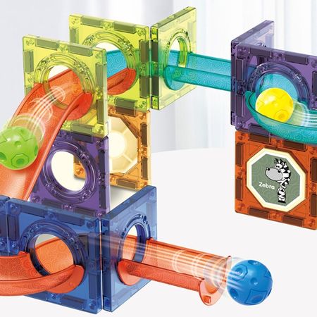 Creative Magnetic Building Blocks Toys Magnet Maze Ball Track Blocks Magnetic Funnel Slide Blocks Educational Toys For Children