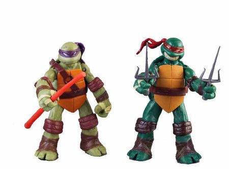 PVC 12CM Anime figures Leonardo Donatello Michelangelo Raphael action figures model turtles toy