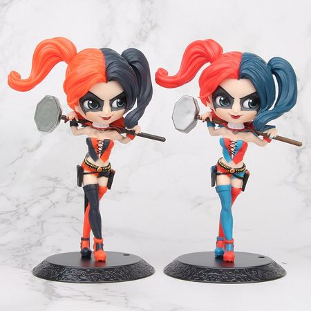 Q posket Wonder Woman Harley Quinn Joker Superhero PVC Action Figure Anime Figurines Collectible Dolls Kids Toys