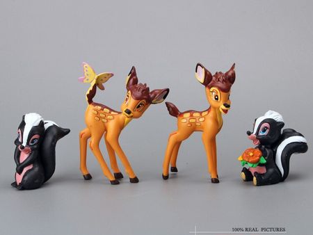 Bambi Lovely  Deer PVC Action Figure Model Dolls Children Classic Toys Gift For Kids 7pcs/set
