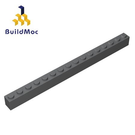 BuildMOC Compatible Legoing2465 1x16 For Building Blocks Parts DIY LOGO Educational Tech Parts Toys