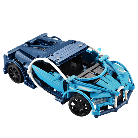 Cada City Technic Series RC Blue Phantom Racing Cars Model Building Blocks Remote Control Vehicle Bricks Toys for Children Gifts