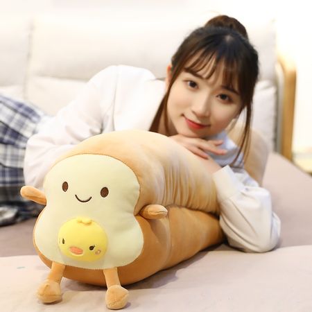 40/80cm Funny Combined Animal Fruits Long Bread Plush Toys Stuffed Food Toast Pillow Sleeping Bolster Creative Gift for Kids