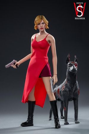 1/6 SWTOYS FS026 Alice 3.0 With Zombie Dog Statue Female Action Figure Dolls