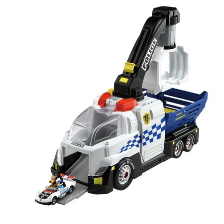 Takara Tomy Tomica Disney Motors Drive Saver Giga Crane Police Carry Multi-Color Car Hot Pop Kids Toys Vehicle Diecast Model