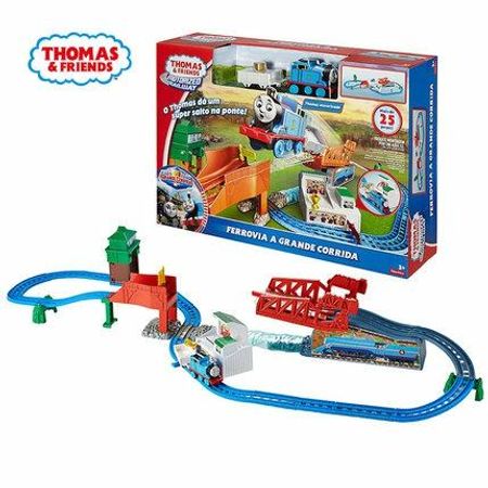 The Original Thomas Train Electric Track Gift Box Set Racing Over The Track Children's Toy DFL93 Fantastic Race