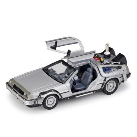 1:24 Car BACK TO THE FUTURE TIME MACHINE HOVER MODE DeLorean DMC Collector Edition Metal Diecast Cars Kids Toys Gift