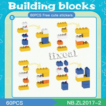 Kids Education DIY Bricks Large Particles Building Blocks City Toys for Children Fit Lego Duplos Series Constructor