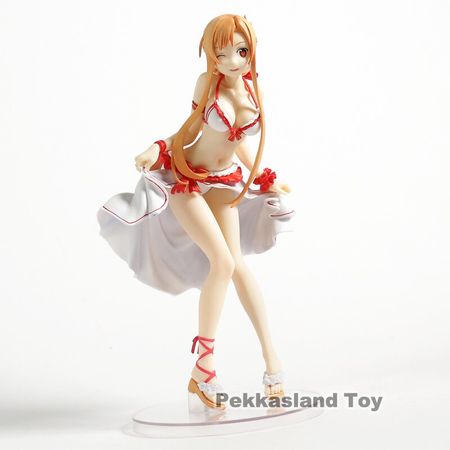 Anime Model Sword Art Online Yuuki Asuna Action Figure Mizugi 1/7 Scales Dolls Decoration Collection Figurine Toys Gifts