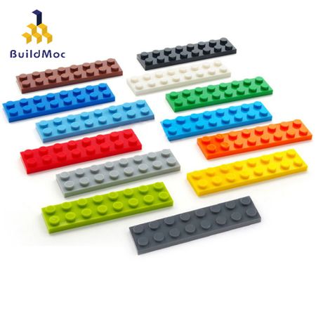 40pcs DIY Building Blocks Thin Figures Bricks 2x8 Dots 13 Color Educational Size Creative Compatible With lego Toys for Children