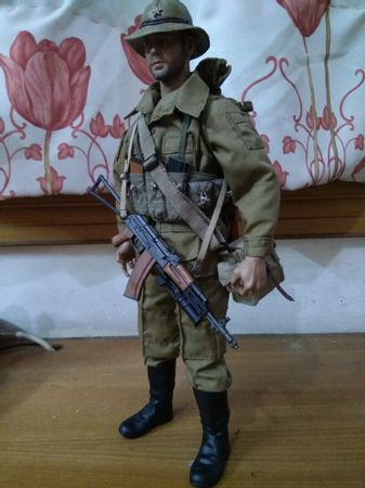 1/6 Russian Chechen Special Forces Body Head Clothes 12