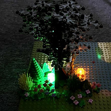 5pcs 2x2 dot LED Light Up Colorful Accessories Classic Brick Education Light-Emitting Compatible with lego  Building Blocks Kid