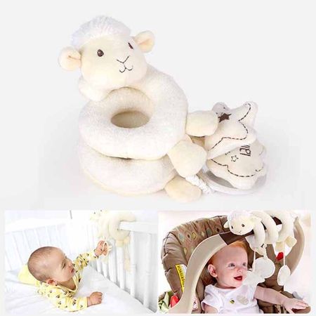 Newborn Baby Toys 0-12 Months Stuffed Stroller Toys Animal Baby Crib Pram Bed Hanging Educational Infant Baby Rattle Toy Juguete