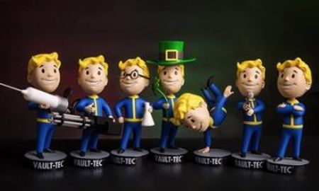 Fallout Bobblehead Cute Vault Boy Full Set Figure Toys