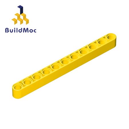 BuildMOC 64290 32525 Technic Liftarm 1 x 11 Thick For Building Blocks Parts DIY LOGO Educational Tech Parts Toys