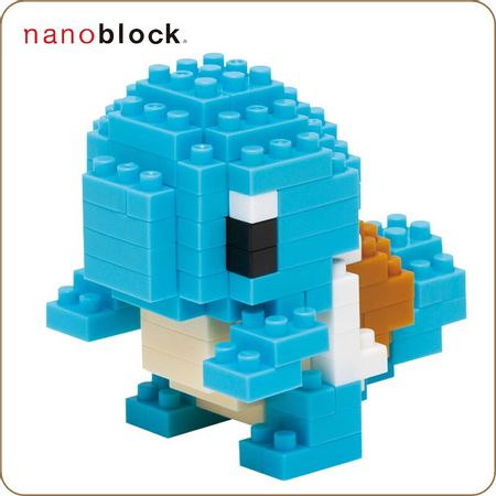 Kawada Nanoblock Pokemon Squirtle NBPM-004 Zenigame 120pcs Anime Cartoon Diamond Building Blocks Toys Games Mini Bricks For Kids