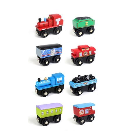 Wooden Magnetic Toys for Kids Train Suitable for Wooden Track and Car Connected with Small Train Toys for Boys Juguetes Para