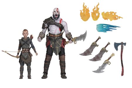 NECA Game God of War 4 Kratos & Son Atreus 7