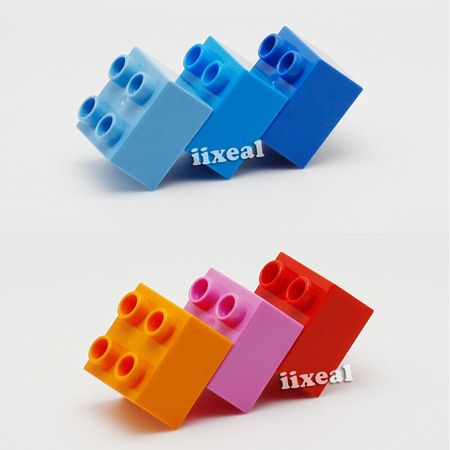 31.8mm Duploe Bulk Big Bricks 2X2 Building Blocks Parts DIY Toy Creator for Kids Fit Lego Creative MOC 30pcs/lot
