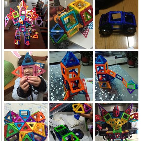 1 pcs Big Size Magnetic Blocks DIY Building Single Bricks Parts Accessory Construct Magnet Model Educational Toys For Children