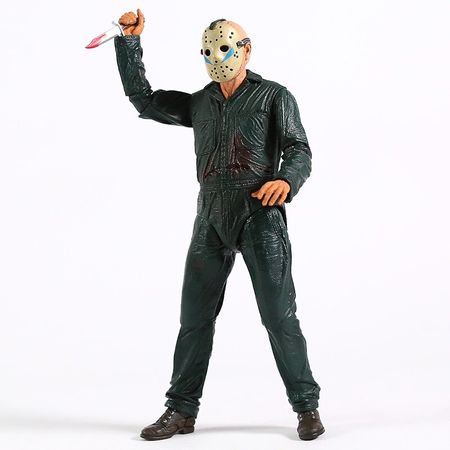 NECA Horror Friday the 13th Jason Ultimate Part 5 Roy Burns Action Figure Toy Dolls Christmas Gift