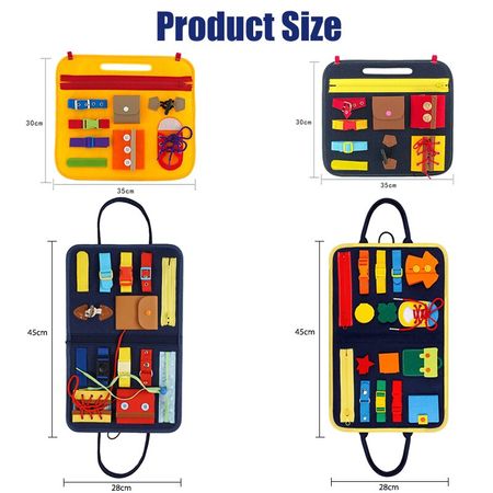 Baby Puzzle Education Toy Basic Skills Toddler Activity Board For Fine Motor Skills Learn To Dress Educational Learning Toys New