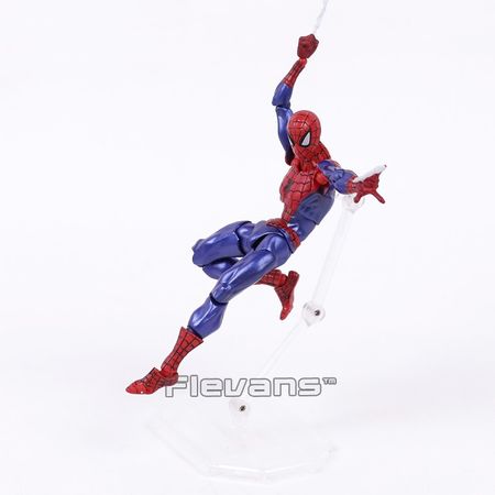 Revoltech Series NO.002 Spiderman The Amazing Spider Man PVC Action Figure Collectible Model Toy 16cm