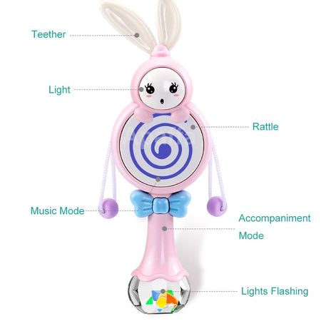 HOT SELL Colorful Rotating Ferris Wheel Baby Rattle Toys Graphic Cognition Early Educational Toy for Baby/Infant/Toddler/Newborn